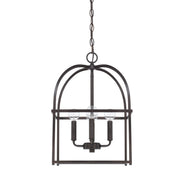 Aubrey 4-Light Foyer Pendant in Matte Black - Lamps Expo