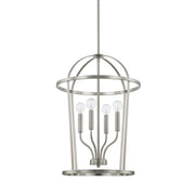 Greyson 4-Light Foyer Pendant in Brushed Nickel - Lamps Expo