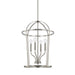 Greyson 4-Light Foyer Pendant in Brushed Nickel - Lamps Expo