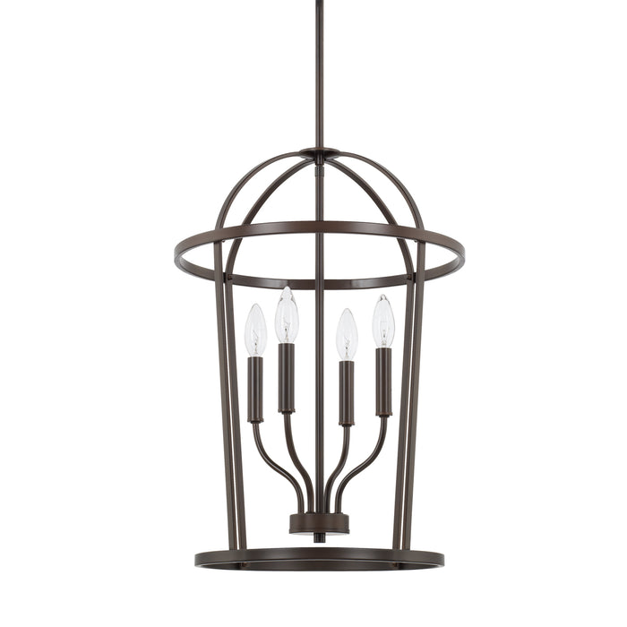 Greyson 4-Light Foyer Pendant in Bronze - Lamps Expo