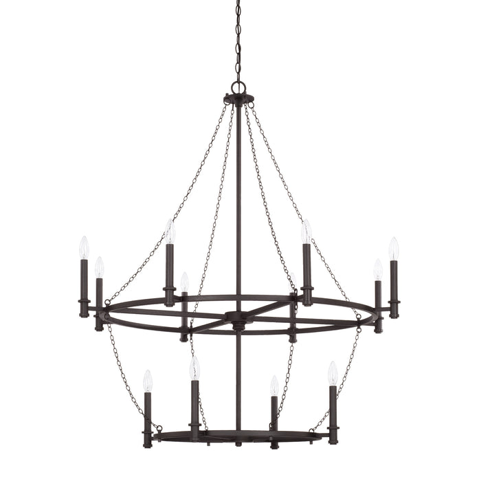 Lancaster 12-Light 2-Tier Chandelier - Lamps Expo