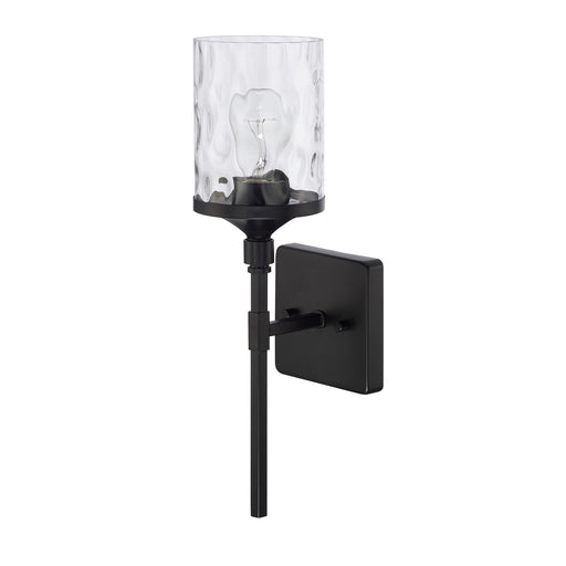 Colton 1-Light Wall Sconce in Matte Black - Lamps Expo