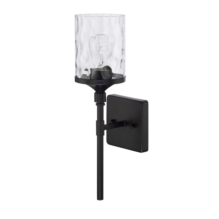 Colton 1-Light Wall Sconce in Matte Black - Lamps Expo
