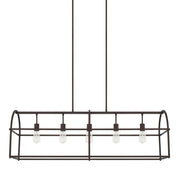 Aubrey 5-Light Island Pendant in Bronze - Lamps Expo