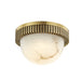 Ainsley LED Flush Mount in Aged Brass
