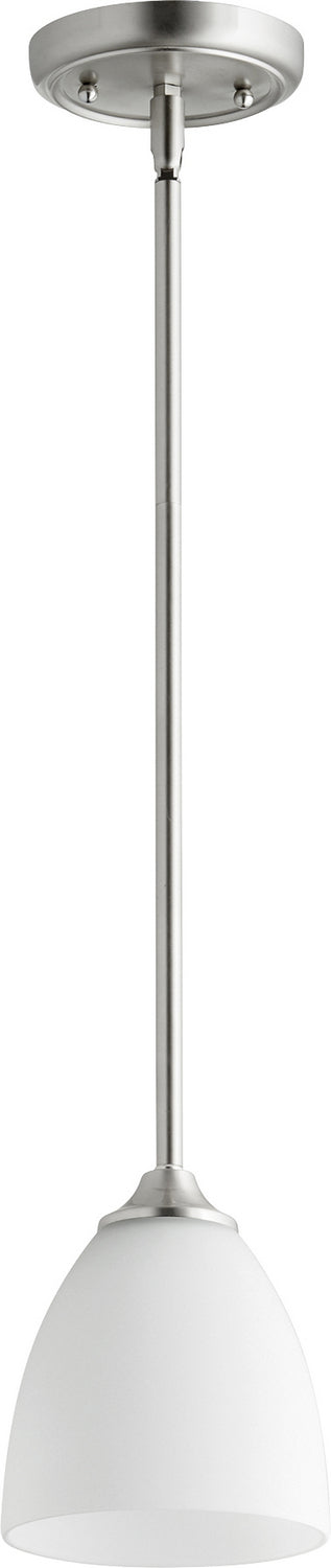 Jardin Transitional Pendant in Satin Nickel
