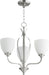 Jardin Transitional Chandelier in Satin Nickel