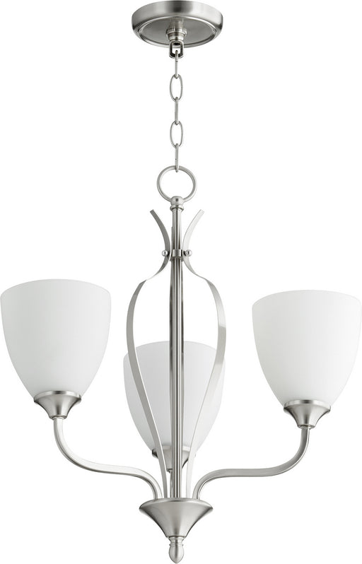 Jardin Transitional Chandelier in Satin Nickel