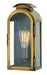 Rowley Small Wall Mount Lantern in Light Antique Brass