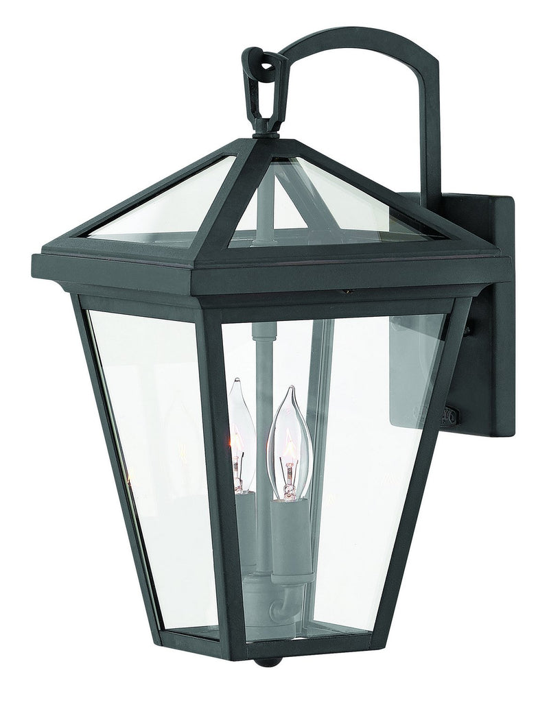 Alford Place Medium 2-Light Outdoor Wall Lantern in Museum Black
