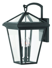 Alford Place Extra Large 3-Light Outdoor Wall Lantern in Museum Black