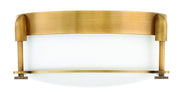 Colbin 2-Light Flush Mount in Heritage Brass