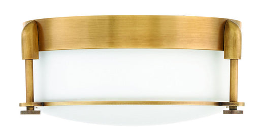 Colbin 2-Light Flush Mount in Heritage Brass