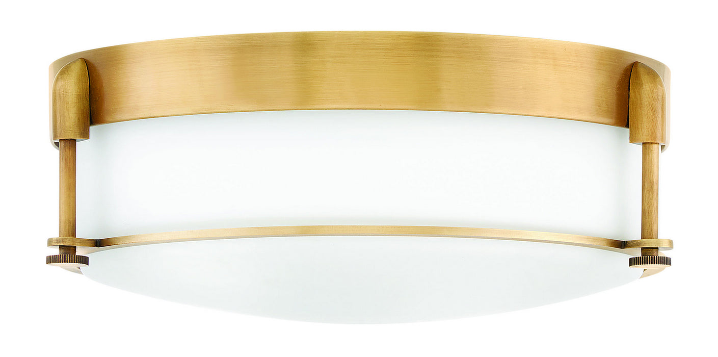 Colbin LED Flush Mount in Heritage Brass