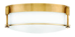 Colbin LED Flush Mount in Heritage Brass