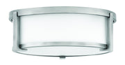 Lowell 2-Light Flush Mount in Antique Nickel