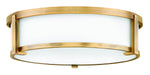 Lowell LED Flush Mount in Brushed Bronze