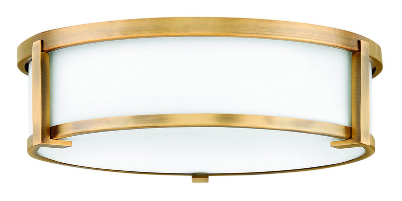 Lowell 3-Light Flush Mount in Brushed Bronze