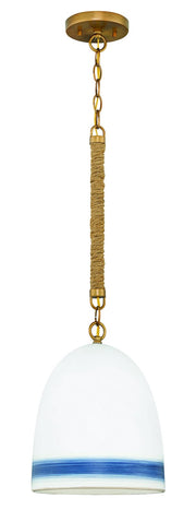 Nash Small Pendant in Heirloom Brass