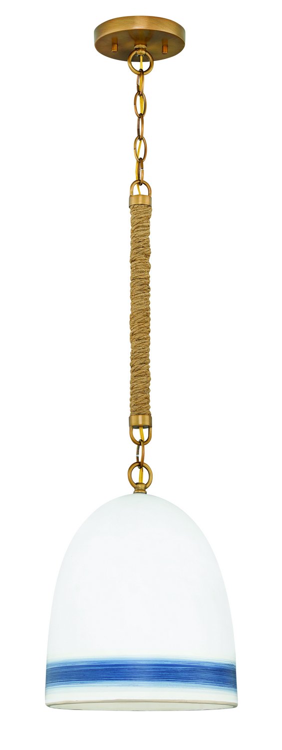 Nash Small Pendant in Heirloom Brass