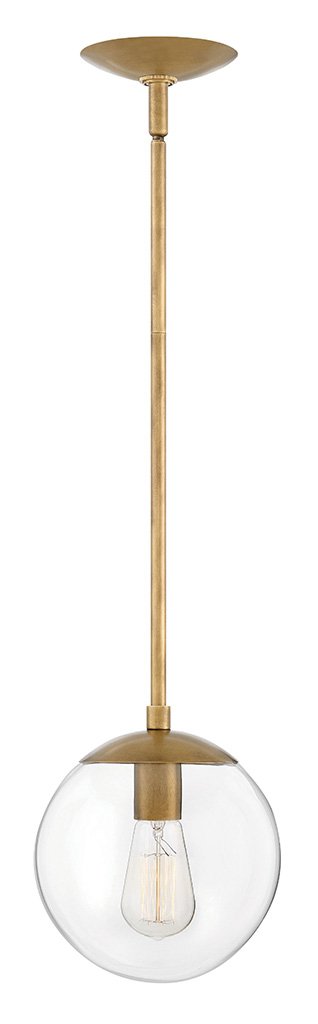 Warby Mini Pendant in Heritage Brass