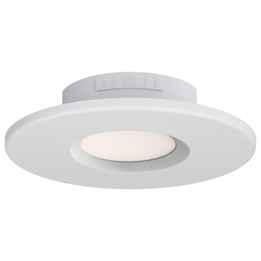 Snug 4" 5CCT LED Low Profile Flush Mount in White