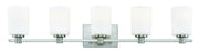 Karlie 5-Light Bath Vanity Light in Brushed Nickel