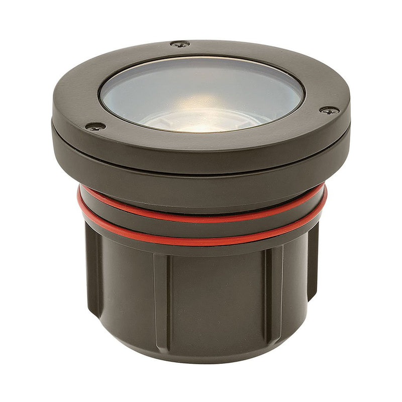 12V Flat Top Well Light in Bronze