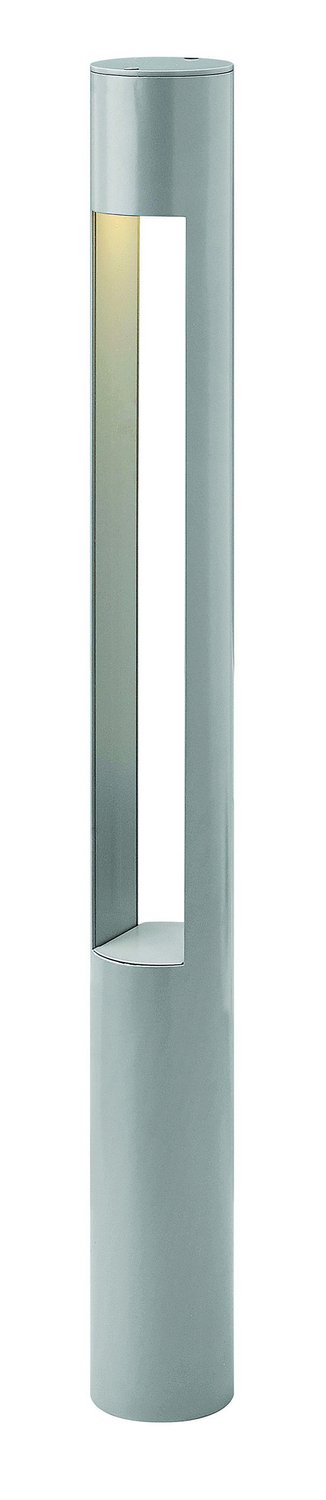 Atlantis 30" Round Line Voltage Bollard in Titanium