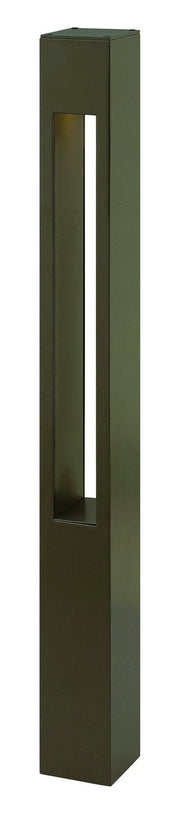 Atlantis 30" Square Line Voltage Bollard in Bronze