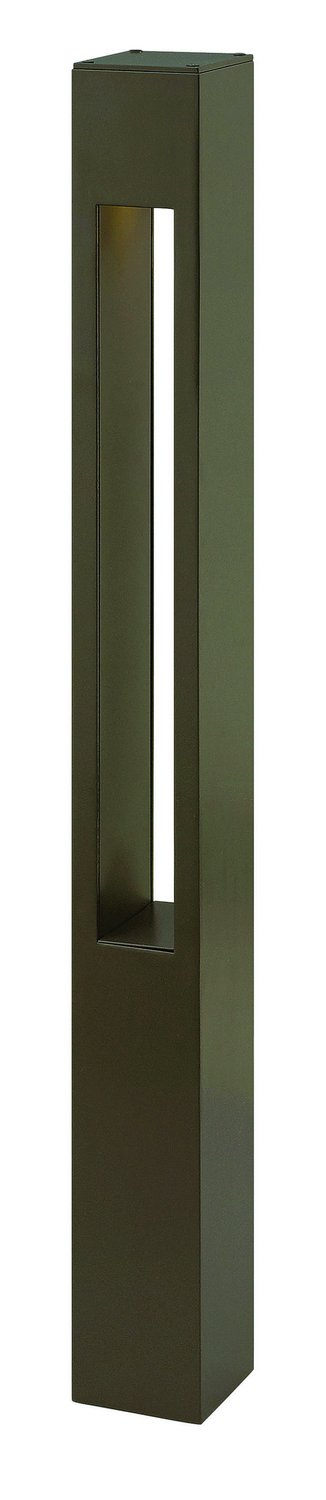 Atlantis 30" Square Line Voltage Bollard in Bronze