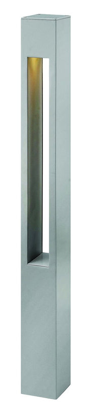 Atlantis 30" Square Line Voltage Bollard in Titanium