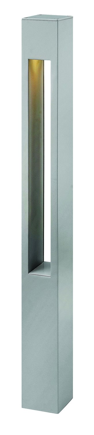 Atlantis 30" Square Line Voltage Bollard in Titanium