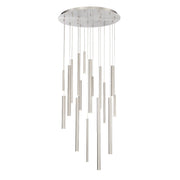 Santana 18-Light 24" Cluster Pendant in Satin Nickel