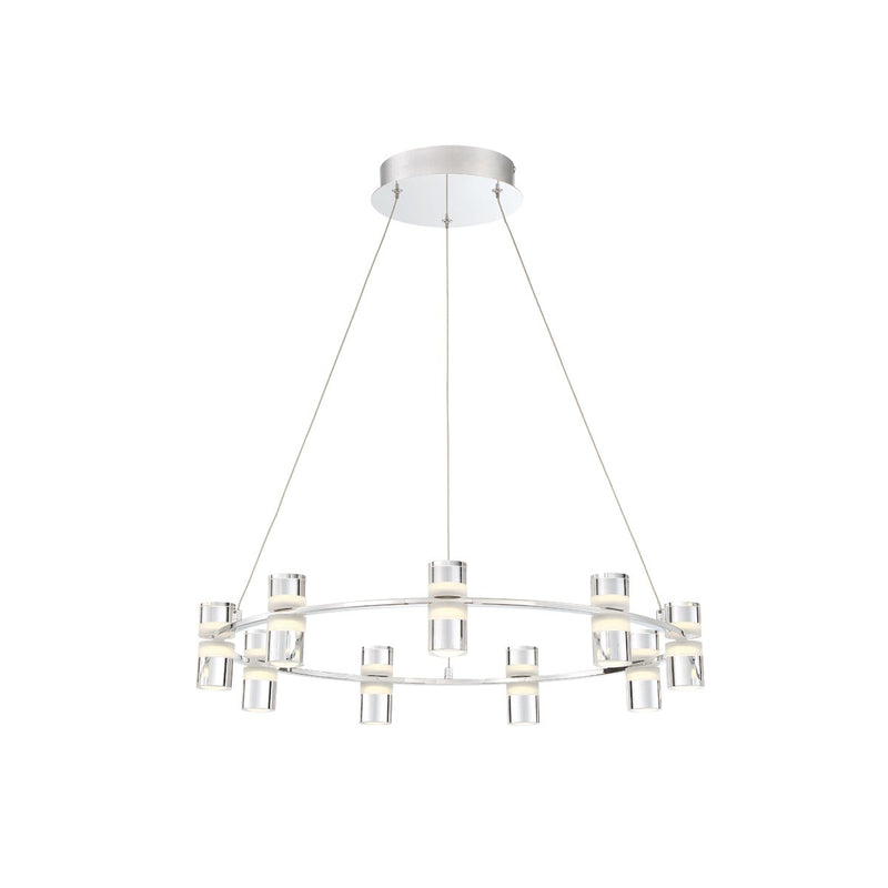 Netto 9-Light 24.8" Chandelier in Chrome