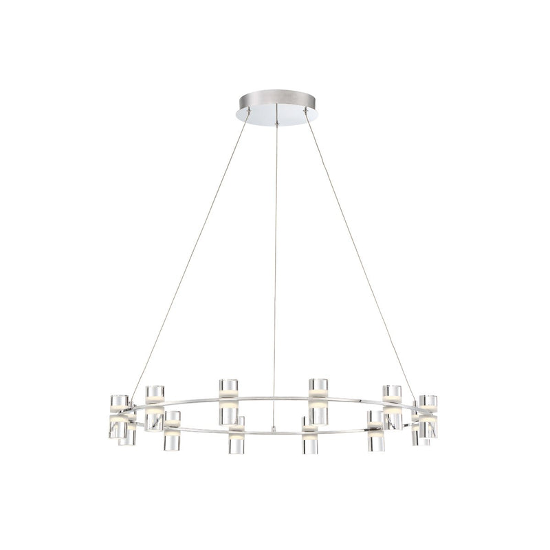 Netto 24-Light 32.8" Chandelier in Chrome