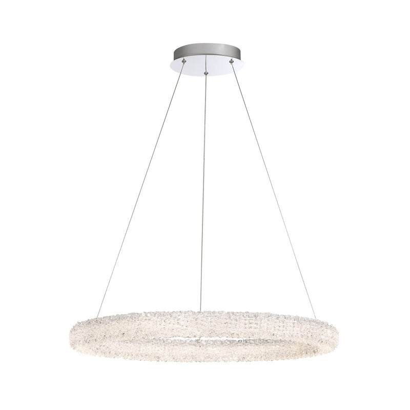 Sassi 27" LED Chandelier in Chrome