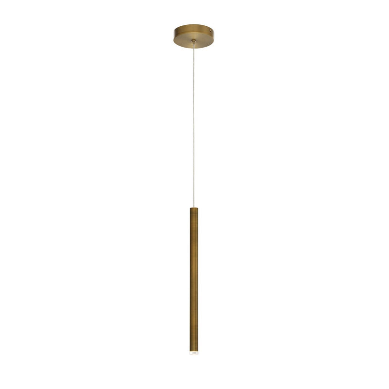 Navada 16" Tall Mini Pendant in Brushed Brass