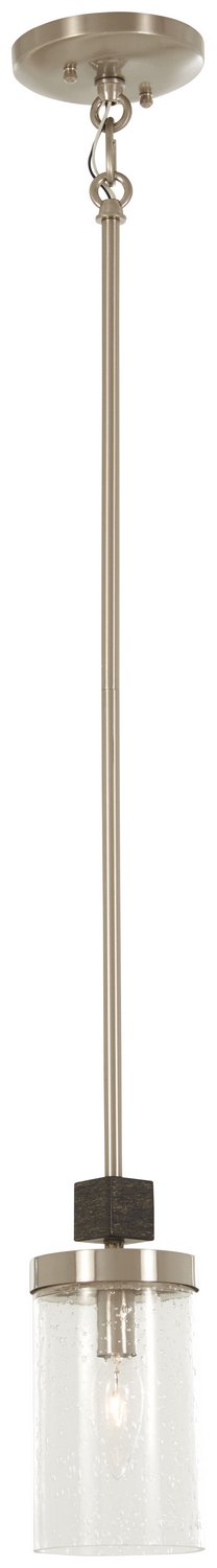 Bridlewood Mini Pendant in Stone Grey w/Brushed Nickel