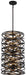 Vortic Flow Pendant in Dark Bronze with Mosaic Gold Interior - Lamps Expo