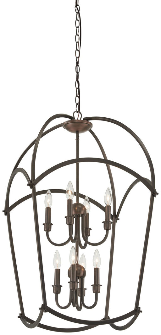 Jupiter's Canopy 8-Light Chandelier in Harvard Court Bronze