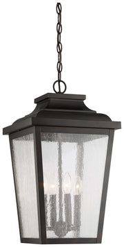 Irvington Manor 4-Light Outdoor Lantern Pendant in Chelesa Bronze
