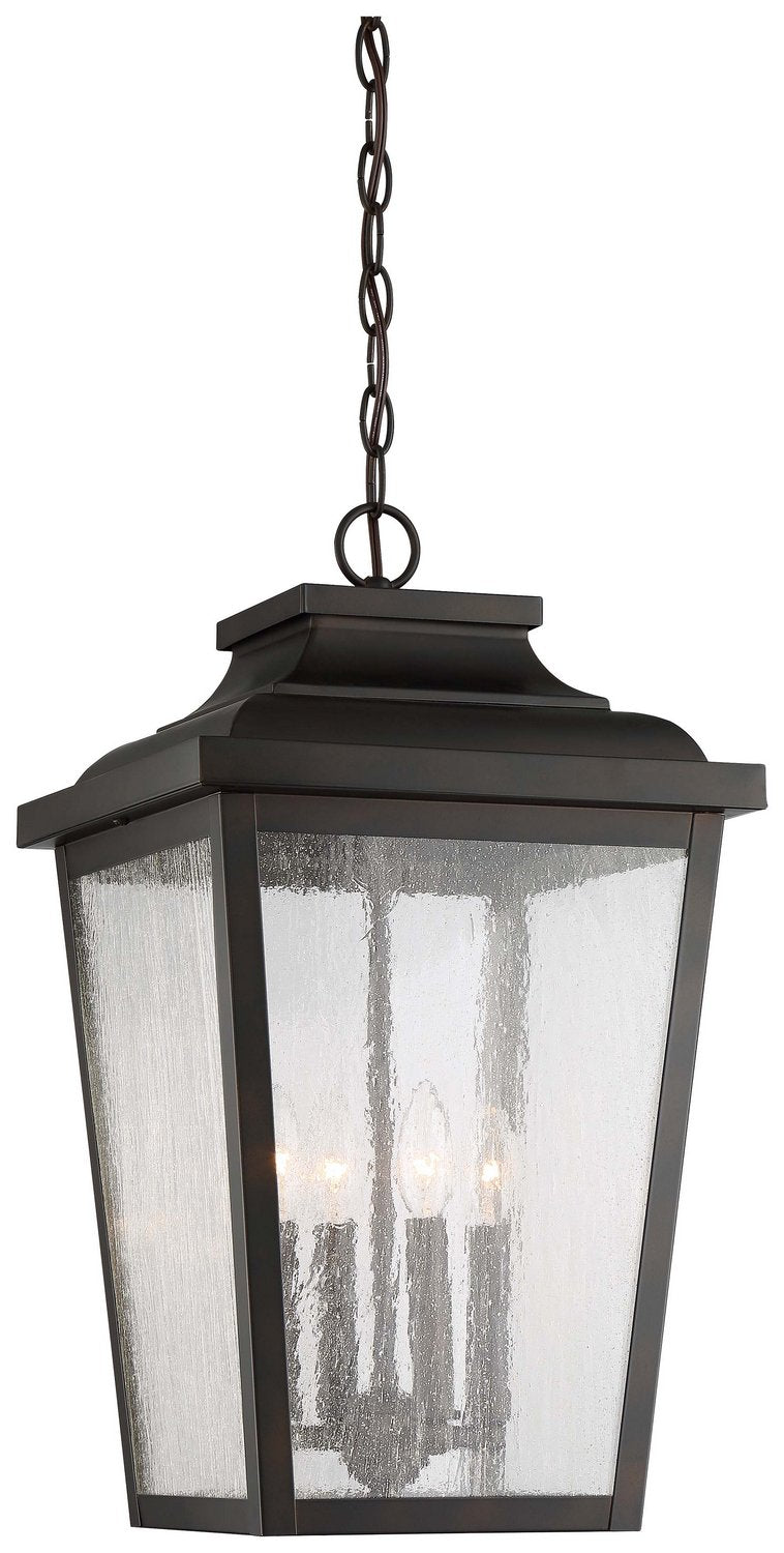 Irvington Manor 4-Light Outdoor Lantern Pendant in Chelesa Bronze