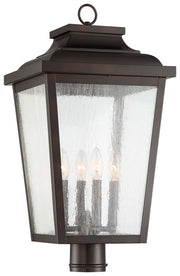 Irvington Manor 4-Light Outdoor Post Light in Chelesa Bronze