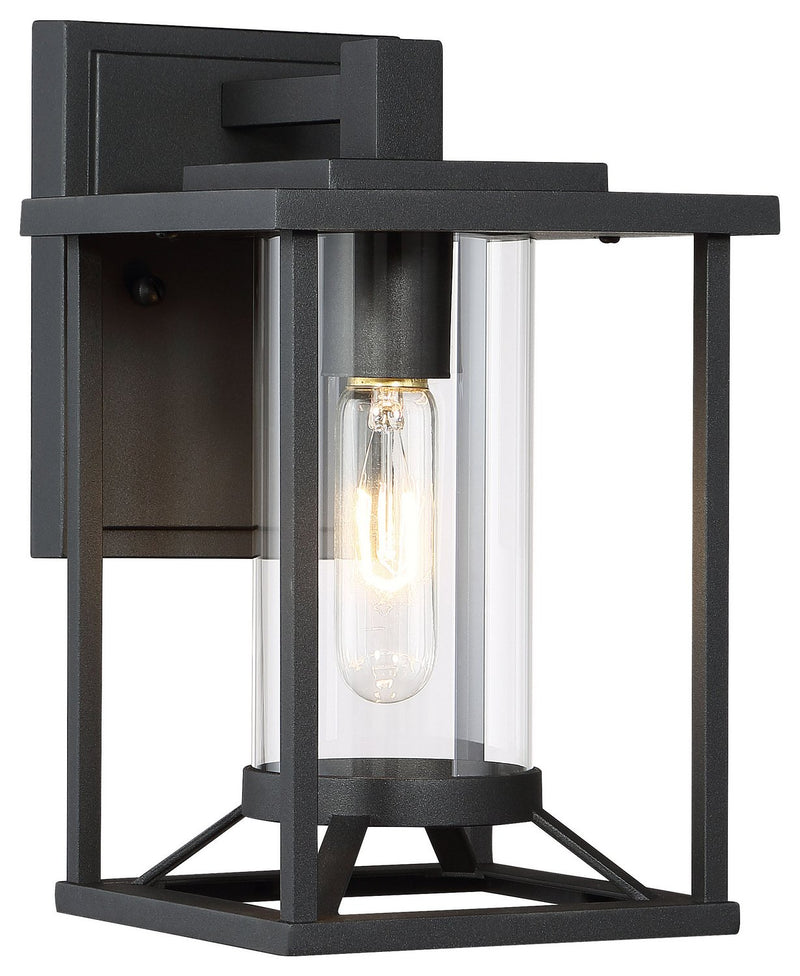 Trescott Small Outdoor Wall Lantern in Black