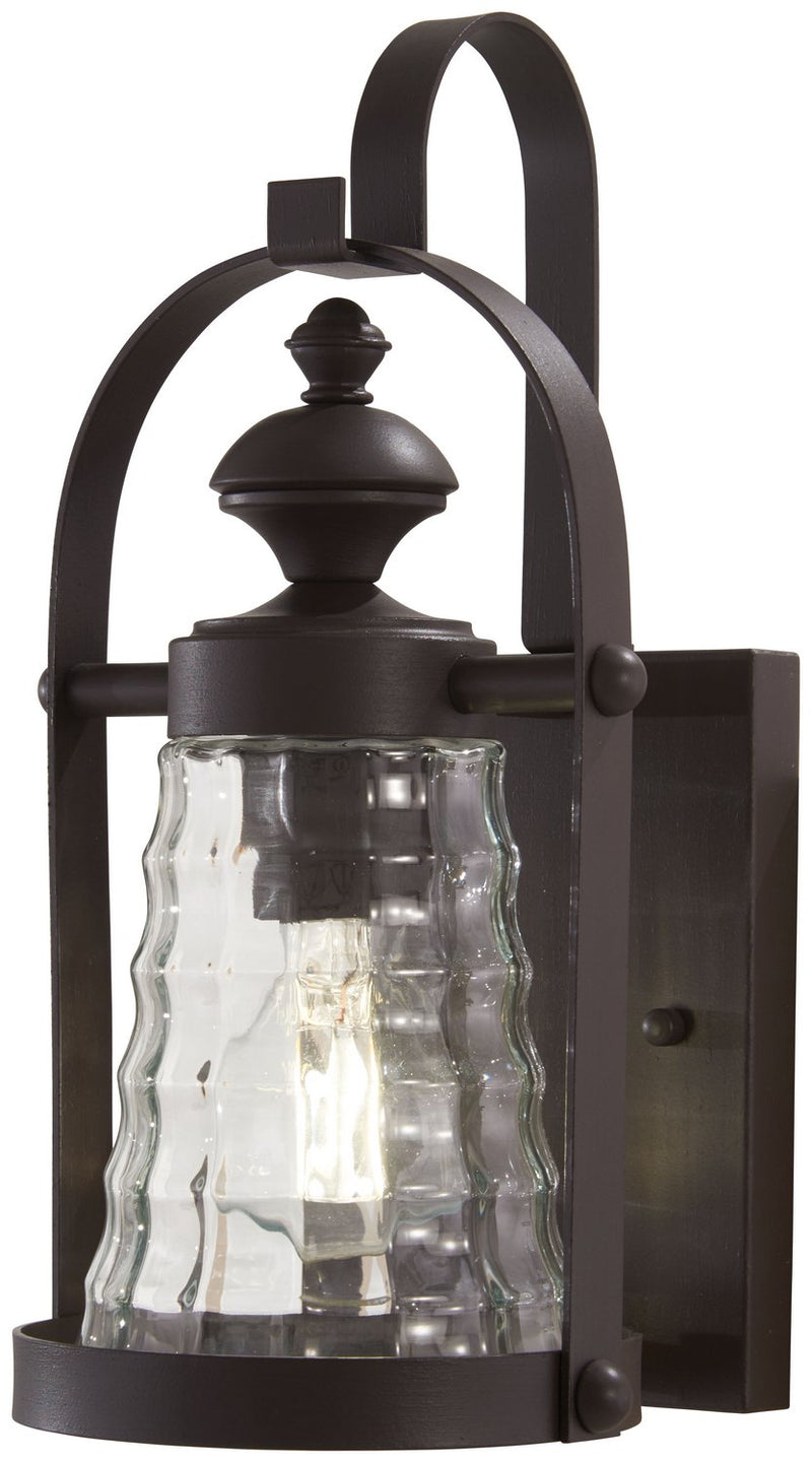 Sycamore Trail Outdoor Wall Lantern in Dorian Bronze
