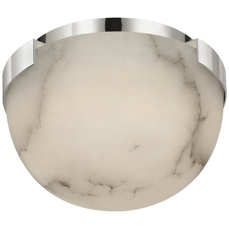 Melange 5" Solitaire Flush Mount in Polished Nickel