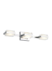 Kamden 3-Light Bath Vanity Light in 3 Shallow Chrome