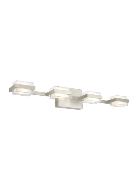 Kamden 4-Light Bath Vanity Light in Satin Nickel