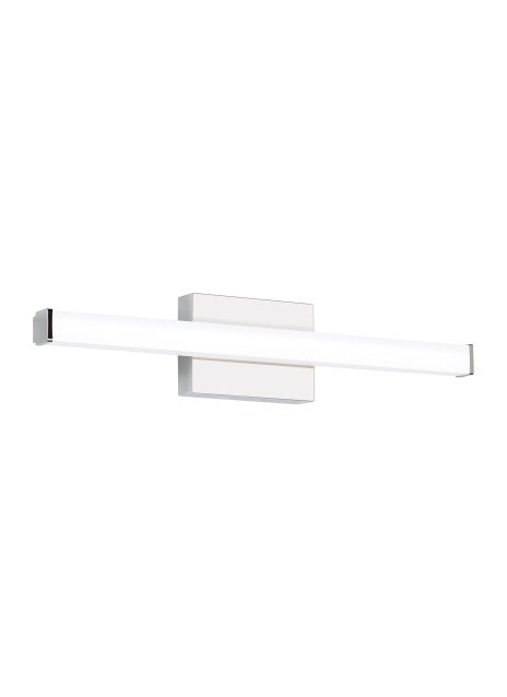 Lufe Square 24 Bath Vanity Light in Square Chrome
